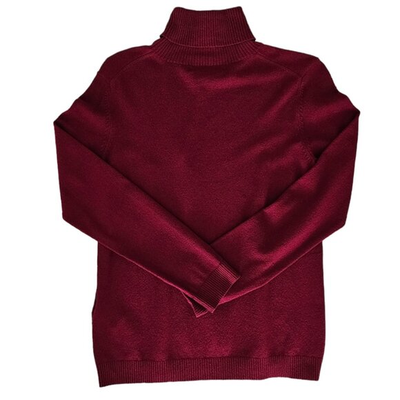 Petite Sophisticate Long Sleeve Turtleneck Top | NWT | SP | Raspberry Pink - Picture 10 of 16